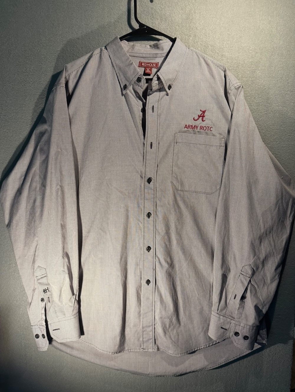 Red House Men's Army ROTC Button-Up Shirt XL